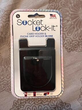 Nameless Black Card Holder Phone Grip